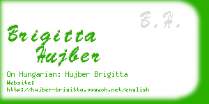 brigitta hujber business card